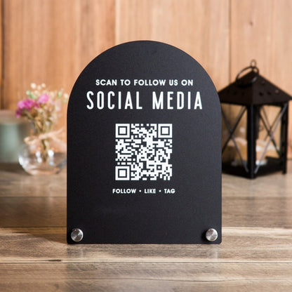 Customper™Arched QR Code Sign